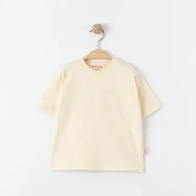 Tiffany T-Shirt Basic Süprem Bej