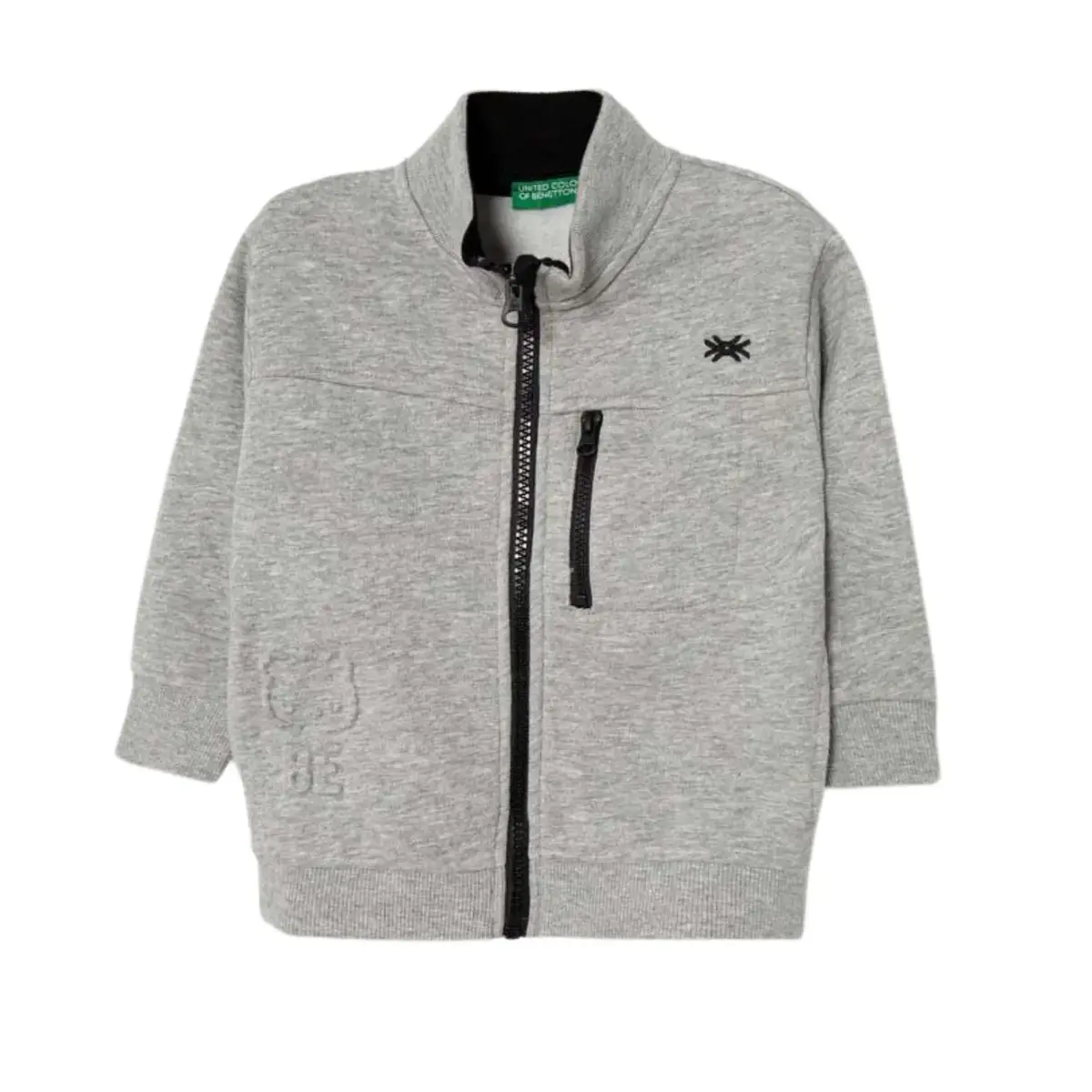 Benetton Sweatshirt Cepli Gri Melanj Benetton Sweatshirt Cepli Gri Melanj