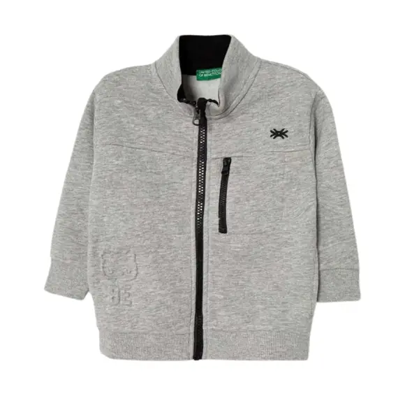 Benetton Sweatshirt Cepli Gri Melanj