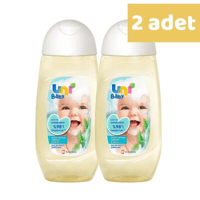 Uni Baby Saç ve Vücut Şampuanı 200 ml x2 