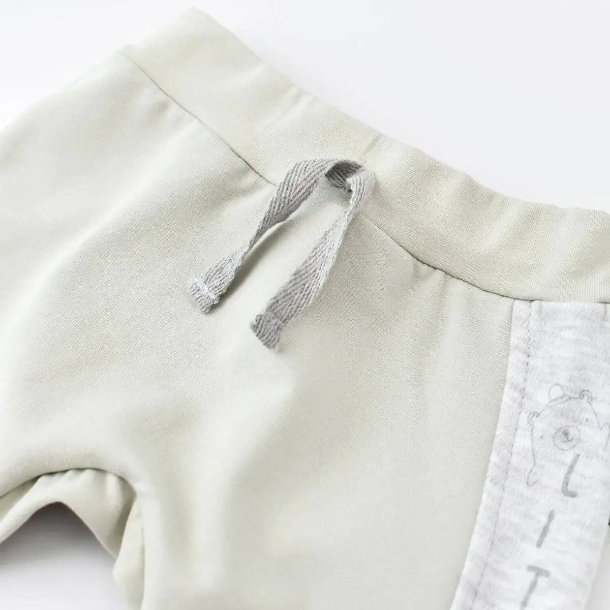 Bibaby Organik Pantolon Patiksiz Hug Me Bear Yeşil