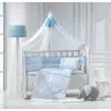 Momishop Elephant Park Yatak Uyku Seti Mavi