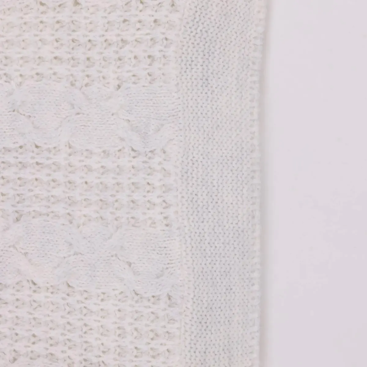 Mini Damla Battaniye Triko Kızaklı 80x100cm Gri