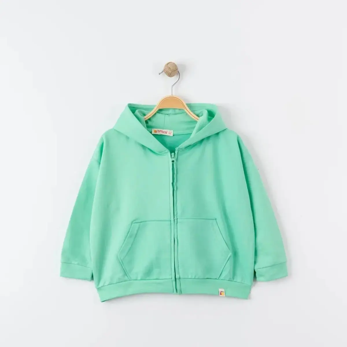 Tiffany Sweatshirt Kapüşonlu Oversize Theme Turkuaz