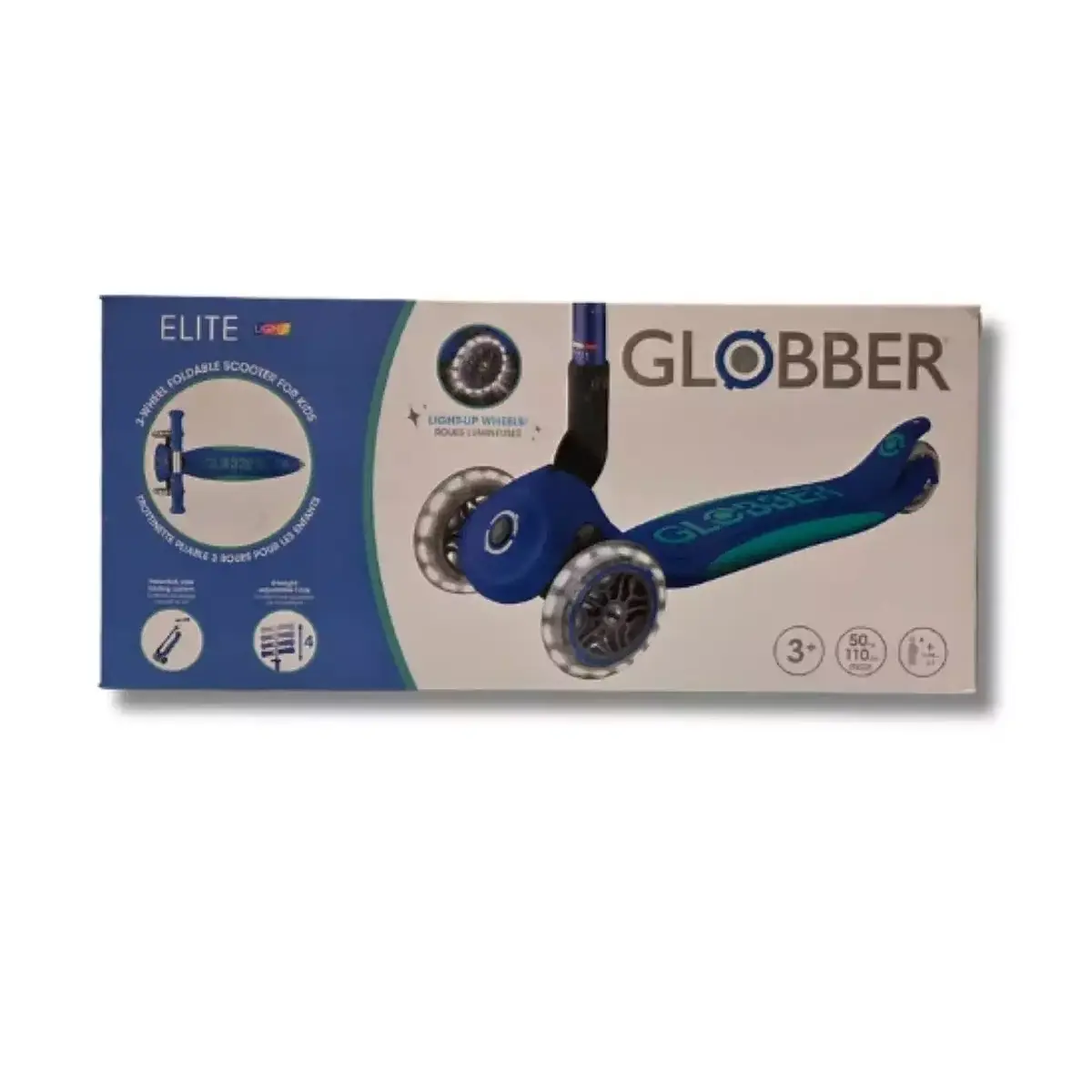 Globber Elite Deluxe Işıklı Scooter Lacivert