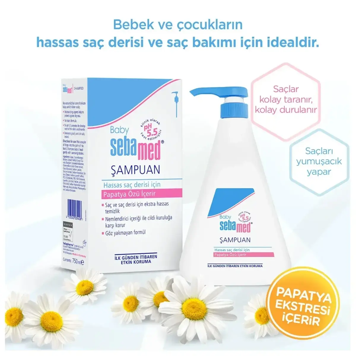 Sebamed Bebek Şampuanı 750 ml*3