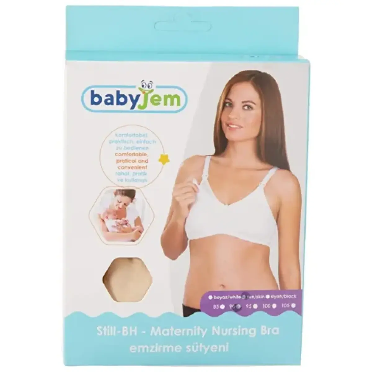 Babyjem Emzirme Sütyeni 95 Beden Ten