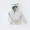 Bibaby Organik Hırka Hug Me Bear Kar Melanj
