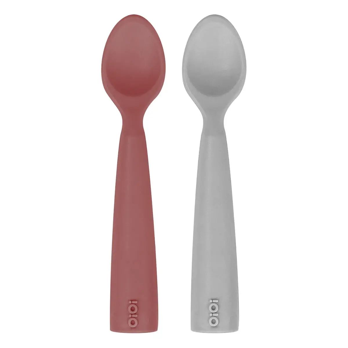 OiOi Nam Nam Kaşık 2li 6+ Ay Velvet Rose - Powder Grey