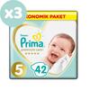Prima Premium Care Bebek Bezi 5 Beden Juniour 18+ Kg 42li Ekonomik Paket x3