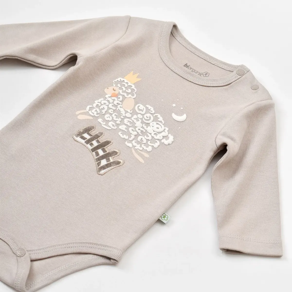 Bibaby Organik Body Curly Sheep Bej