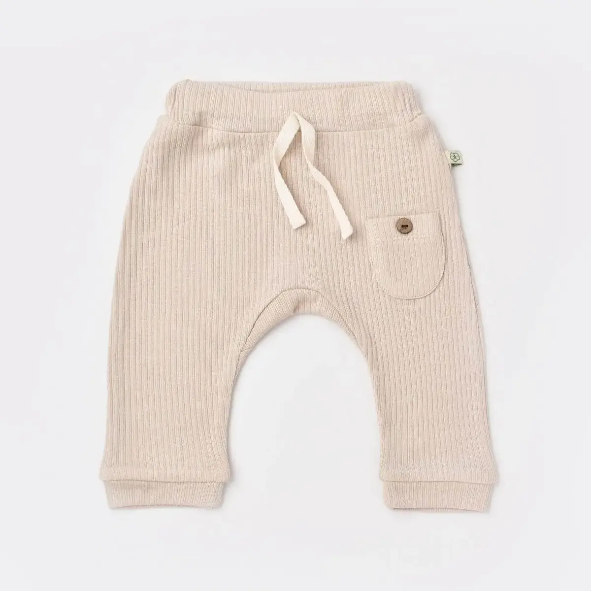 Bibaby Organik Pantolon Patiksiz Soft Modal Bej