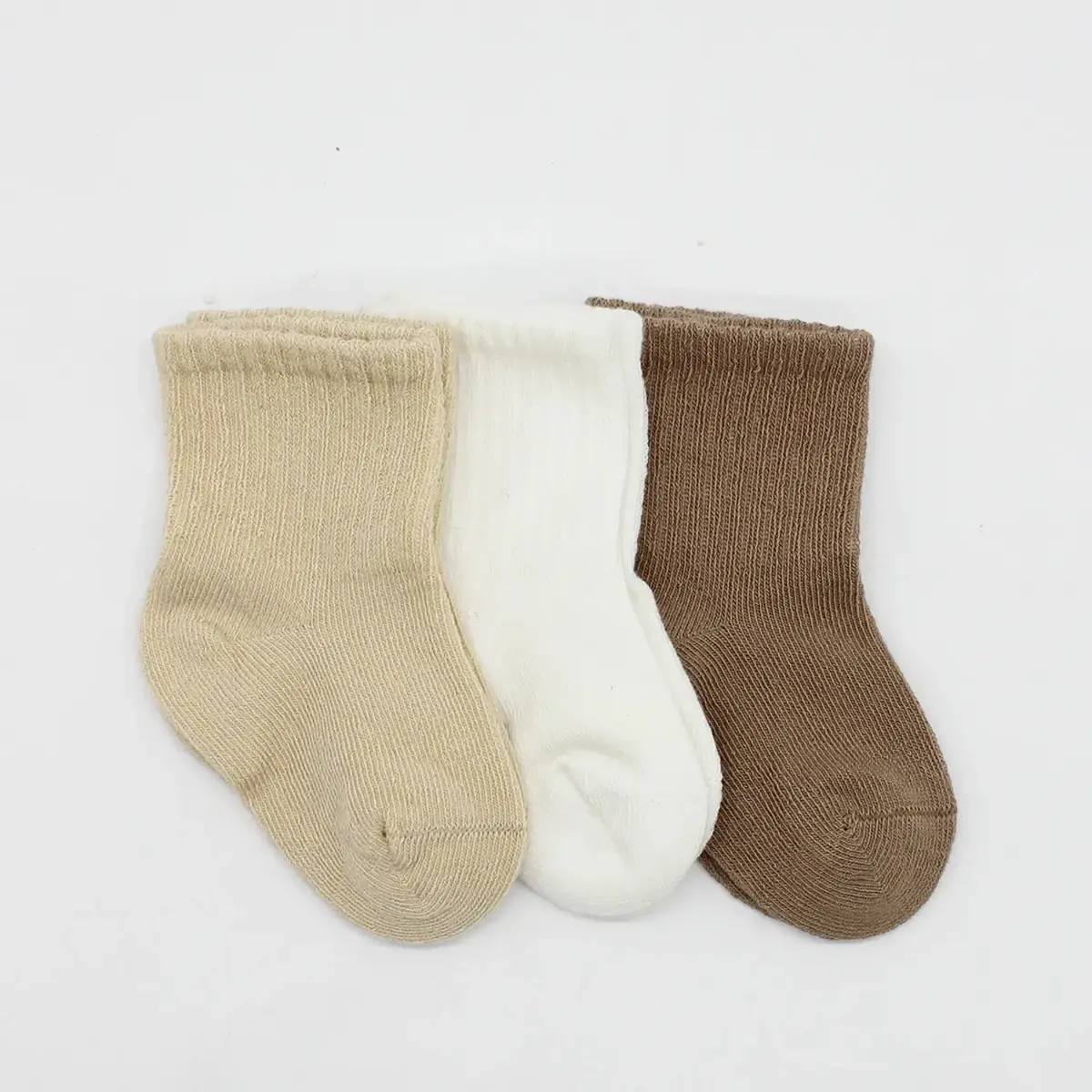 Bistyle Soket Çorap Penye 3lü Dog Boy Bej - Ekru - Kahverengi