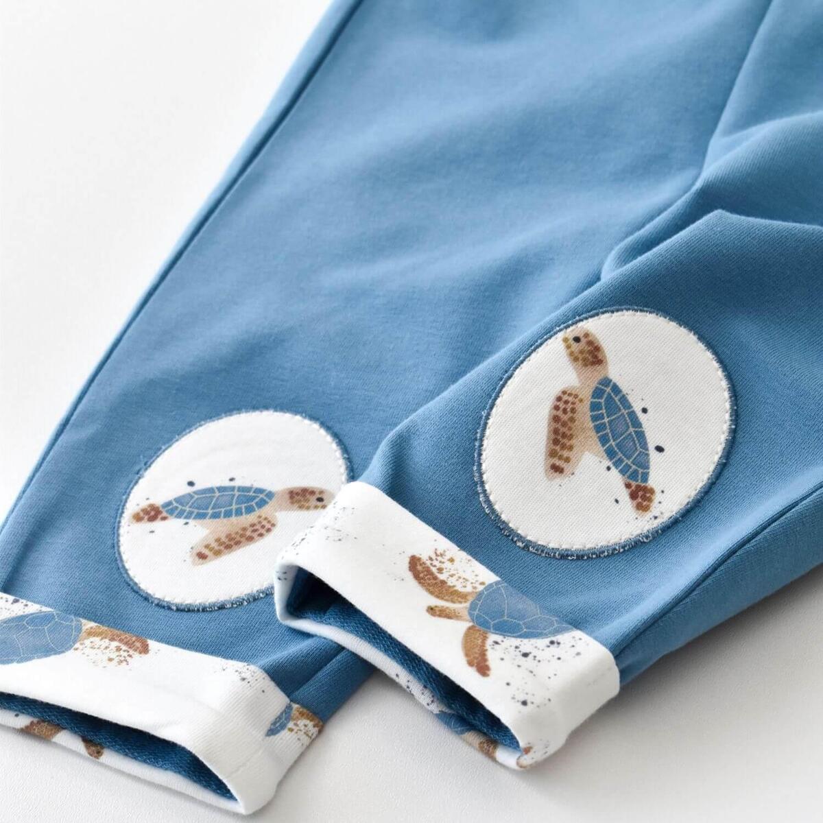 Bibaby Organik Pantolon Patiksiz Caretta In Live İndigo