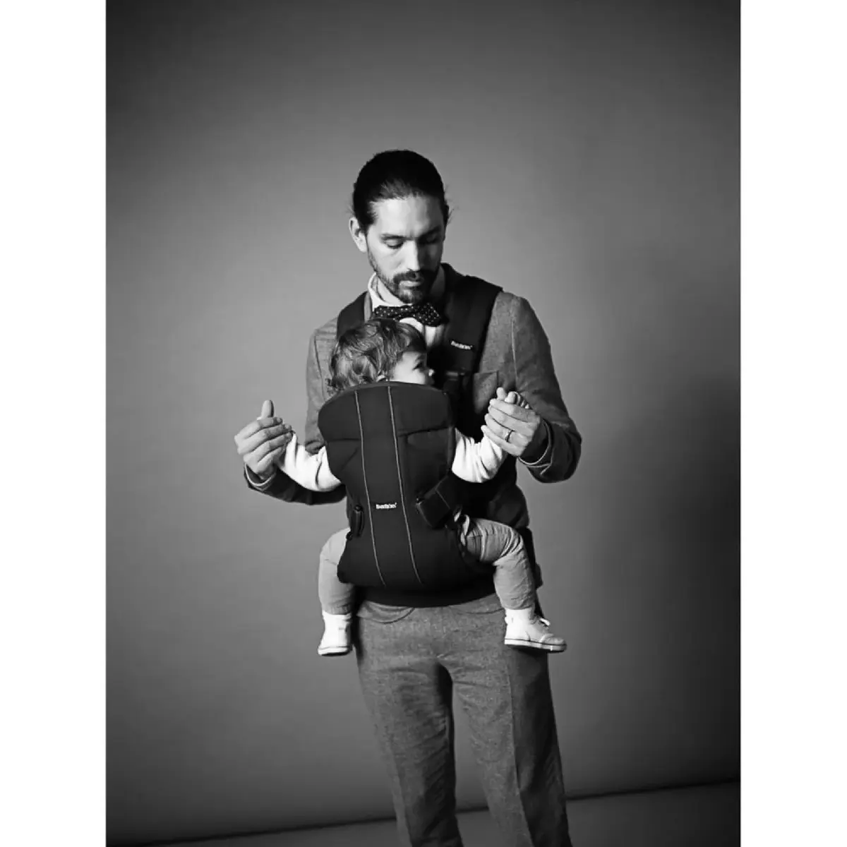 Babybjörn Kanguru One Black Cotton Mix