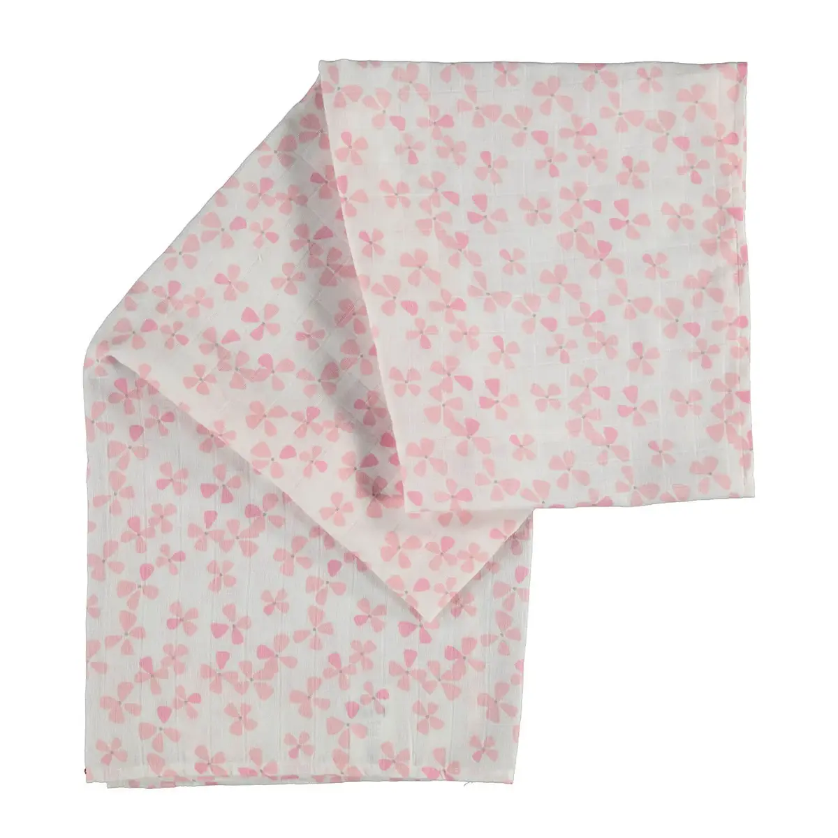 Bibaby Müslin Battaniye Çiçekli 90x90cm Pembe