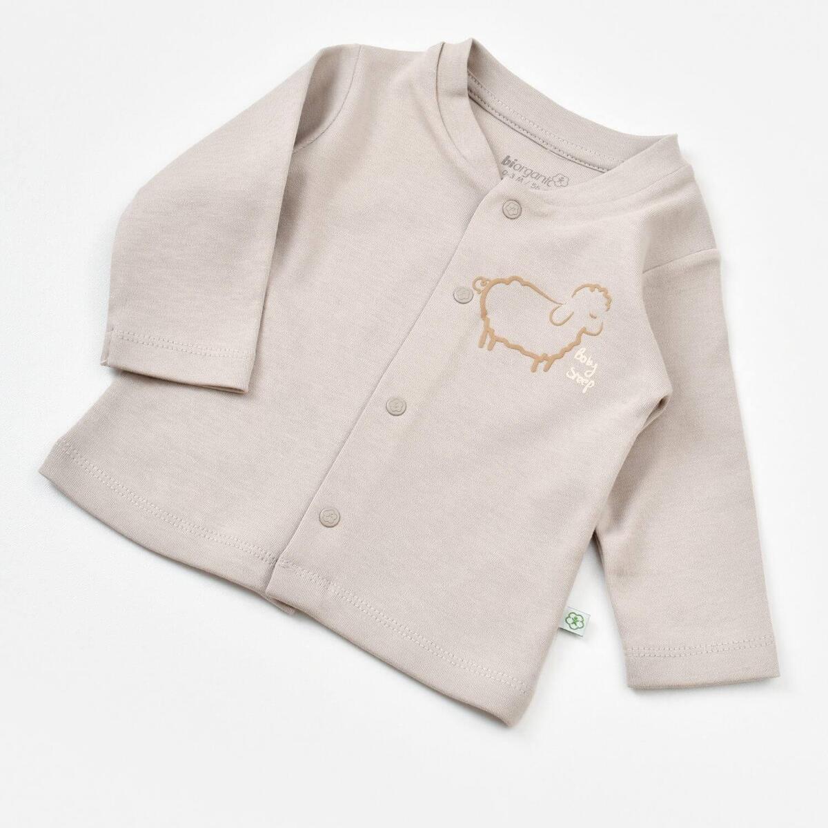Bibaby Organik Zıbın Takımı Battaniyeli Tüllü Curly Sheep Bej
