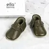 Ella Bonna Bebek Ayakkabısı Hakiki Deri Haki