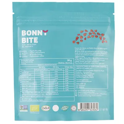 Bonny Bite Puffed Organik Çilek Cipsi 20 gr