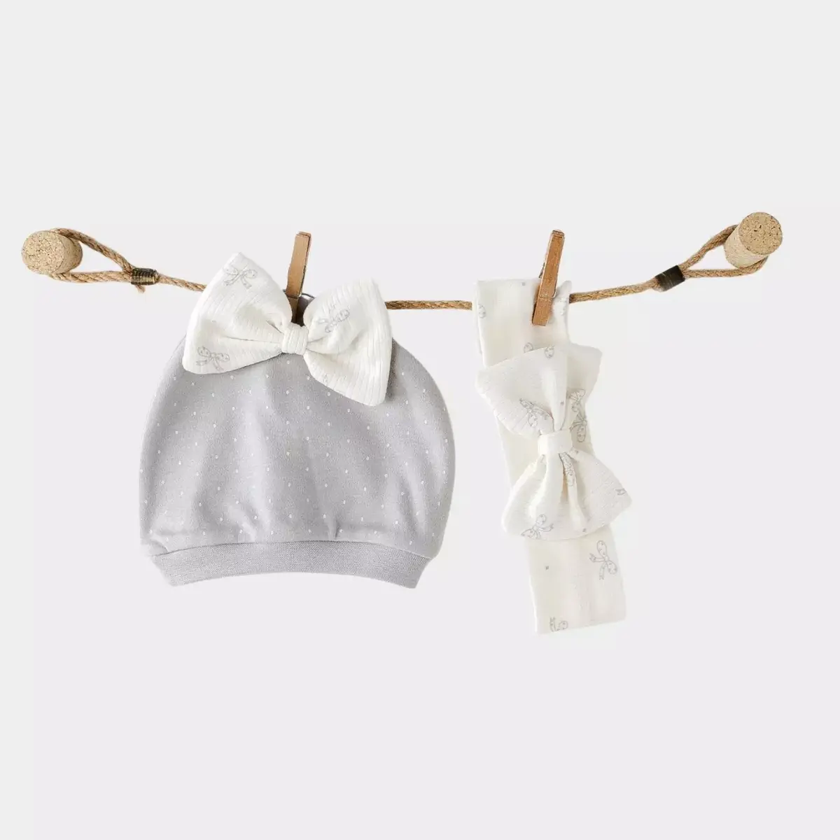 Andy Wawa Hastane Çıkışı 5li Baby Bow Bliss Ekru