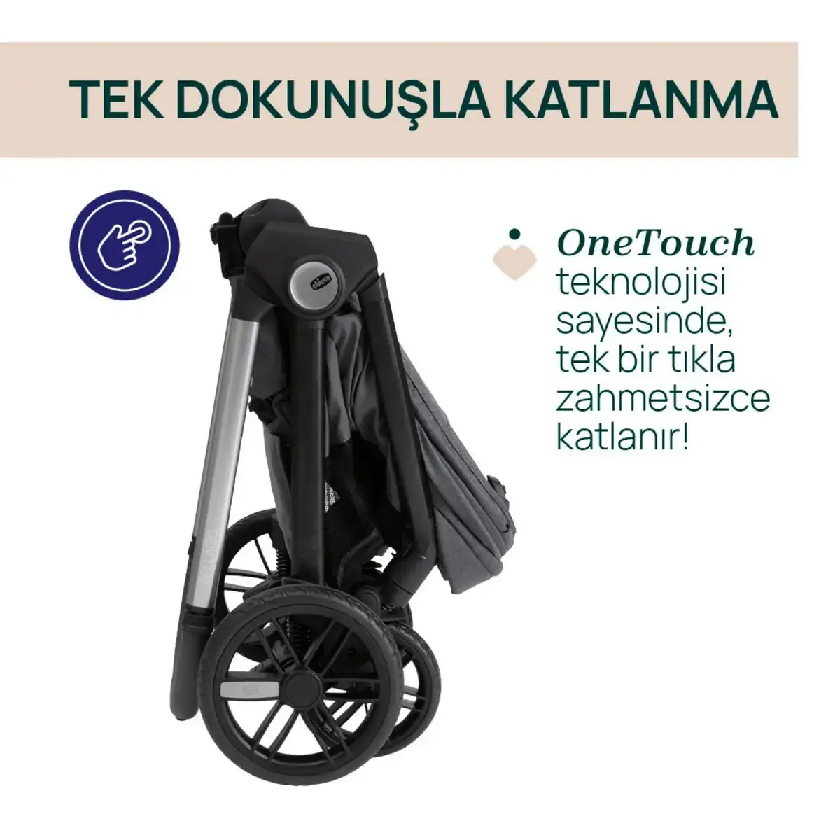 Chicco Bellagio 2.0 Bebek Arabası Black Satin