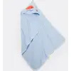 Bibaby Organik Havlu Örme Cute Whale Mavi Coral