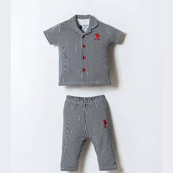 U.S. Polo Pijama Takımı Gömlek Beyaz