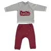 Bibaby 2li Takım Hello Bordo