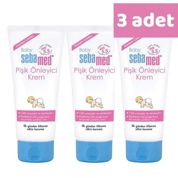 Sebamed Bebek Pişik Kremi 100 ml x3