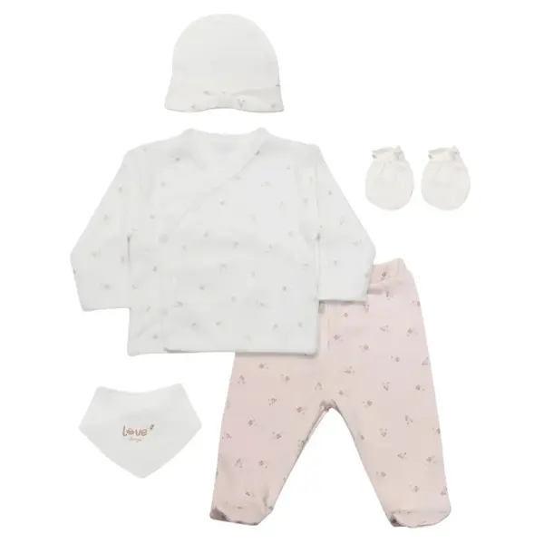 Bistyle Hastane Çıkışı 5li Grow In Love Pembe - Ekru