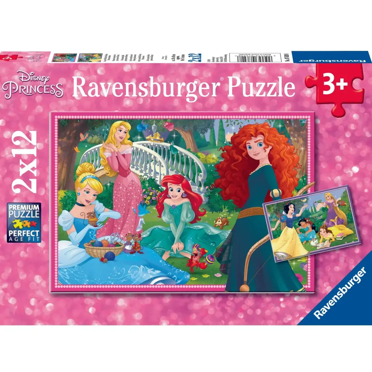 Ravensburger 2x12 Parçalı Puzzle WD Princess-076208