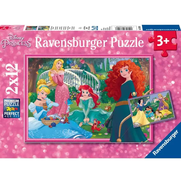 Ravensburger 2x12 Parçalı Puzzle WD Princess-076208