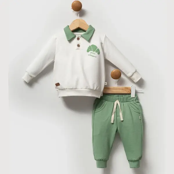 Moi Noi 2li Takım Kruvasan Haki