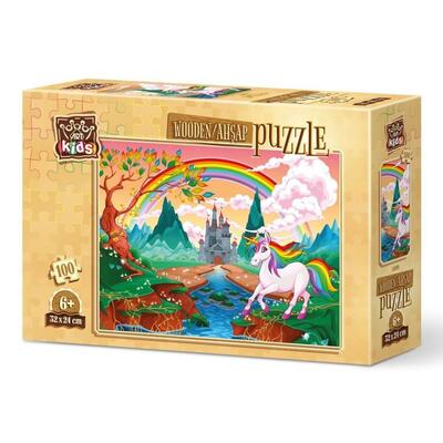 Art Kids Gökkuşağı Pony Ahşap Puzzle 100 Parça