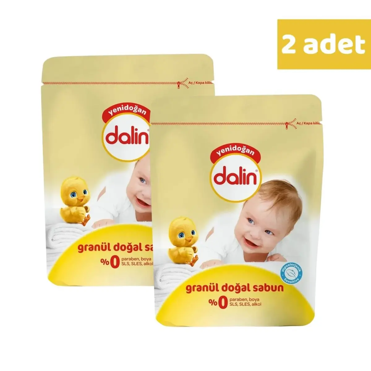 Dalin Granül Sabun Lavanta Kokulu 1000 gr x 2 Adet