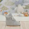 Ella Bonna Ev Terliği Polar Kaydırmaz Taban Gri