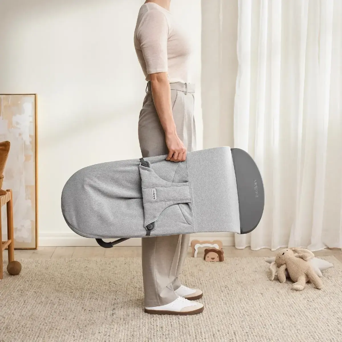 Babybjörn Balance Bliss Ana Kucağı Woven Melange Light Grey