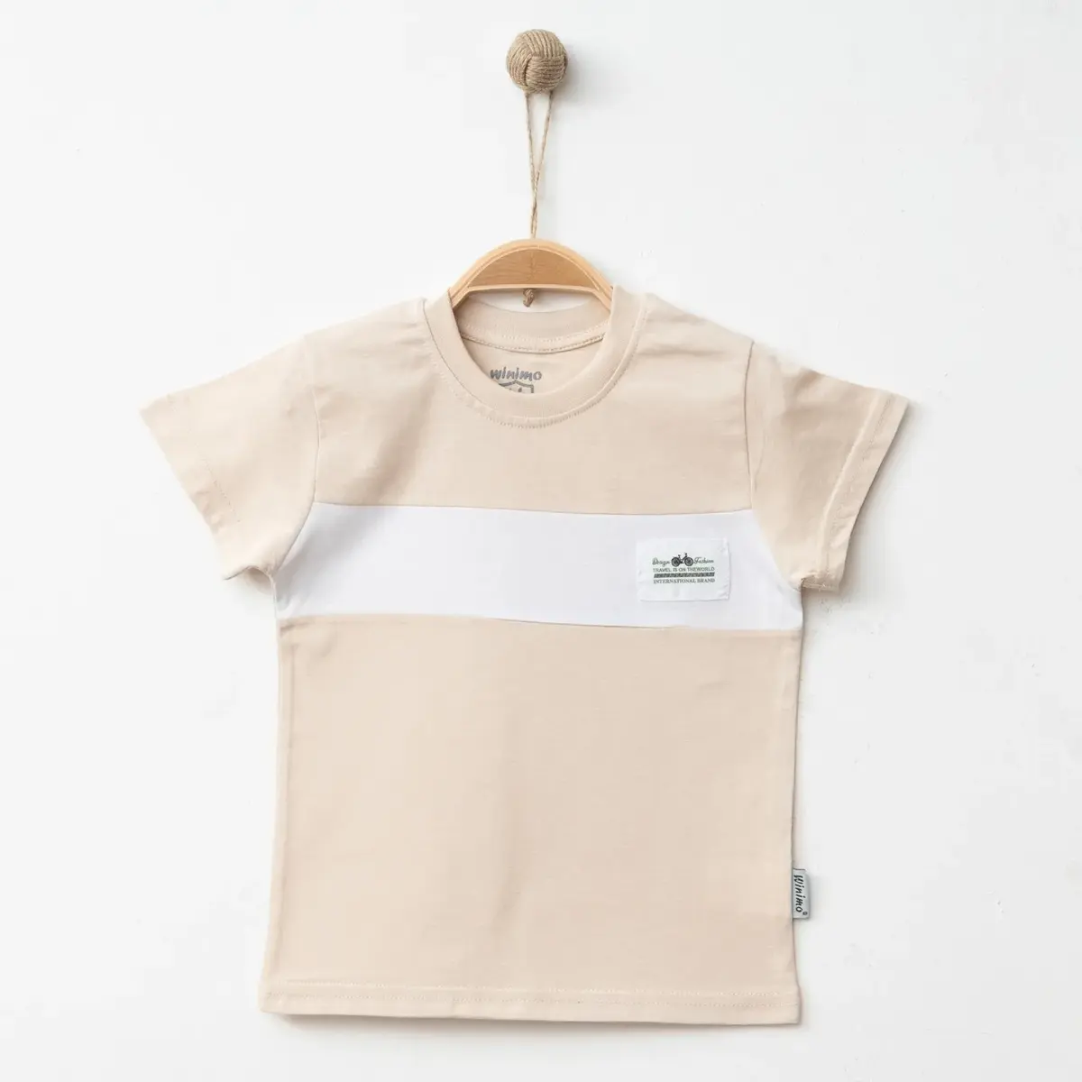 Winimo T-Shirt Armalı Bej Winimo T-Shirt Armalı Bej