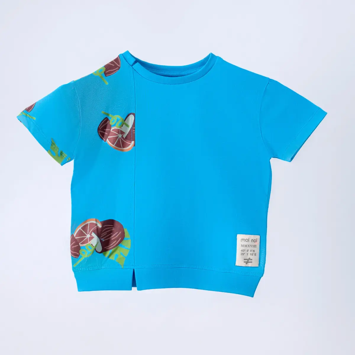 Moi Noi T-Shirt Garnili Mavi Moi Noi T-Shirt Garnili Mavi