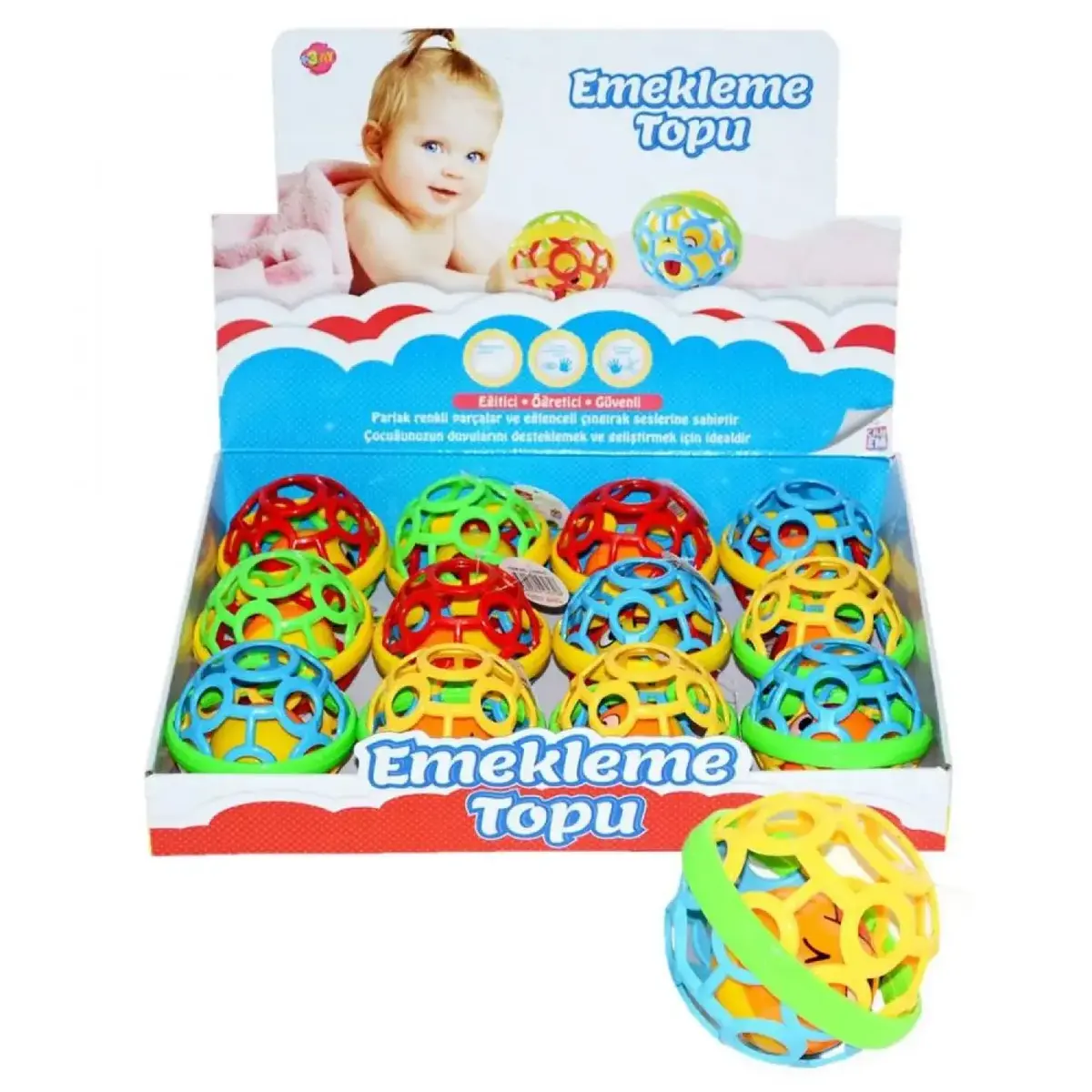 Emekleme Topu Çıngıraklı