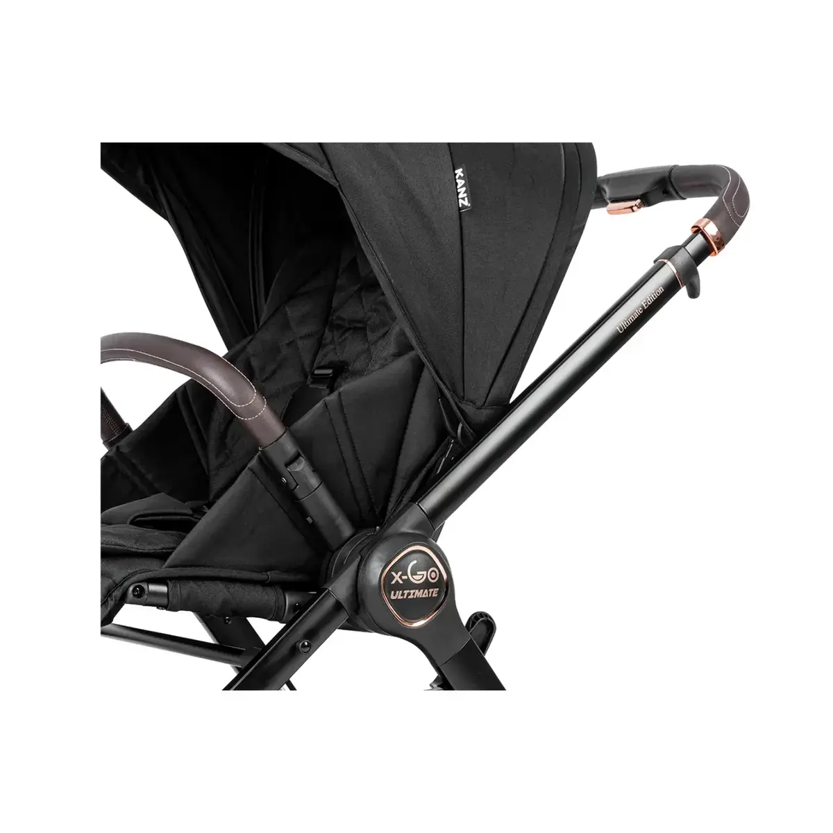 Kanz X-Go Ultimate Travel Sistem Bebek Arabası Rose Gold Siyah