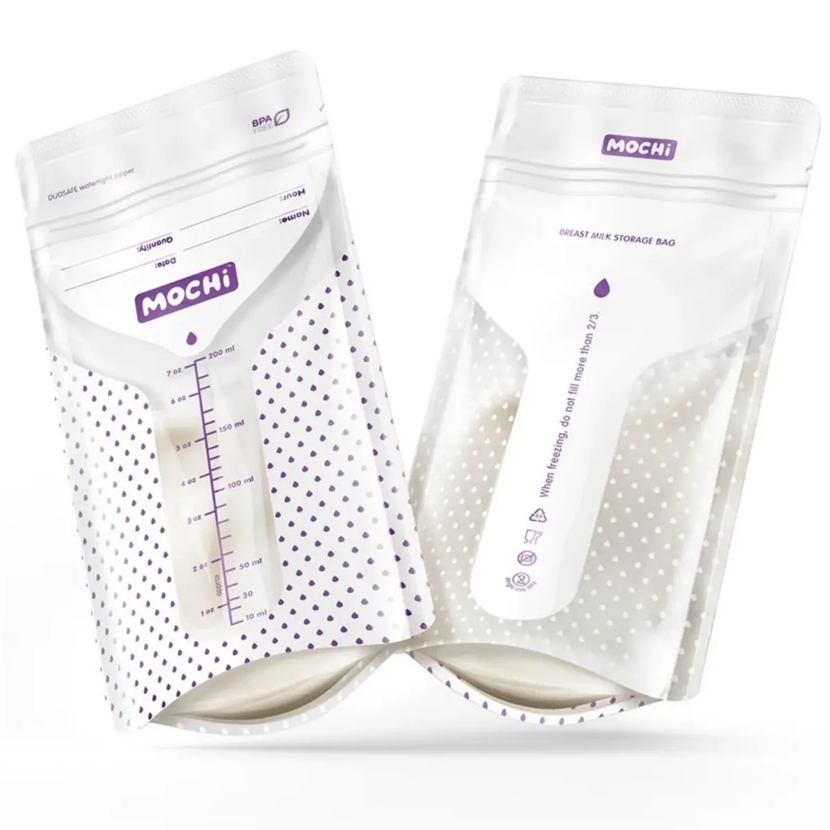 Mochi Anne Sütü Saklama Poşeti 200 ml 120li