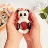 Hubble Doğal Bebek Diş Kaşıyıcı Ve Oyuncağı Panda Halkalı