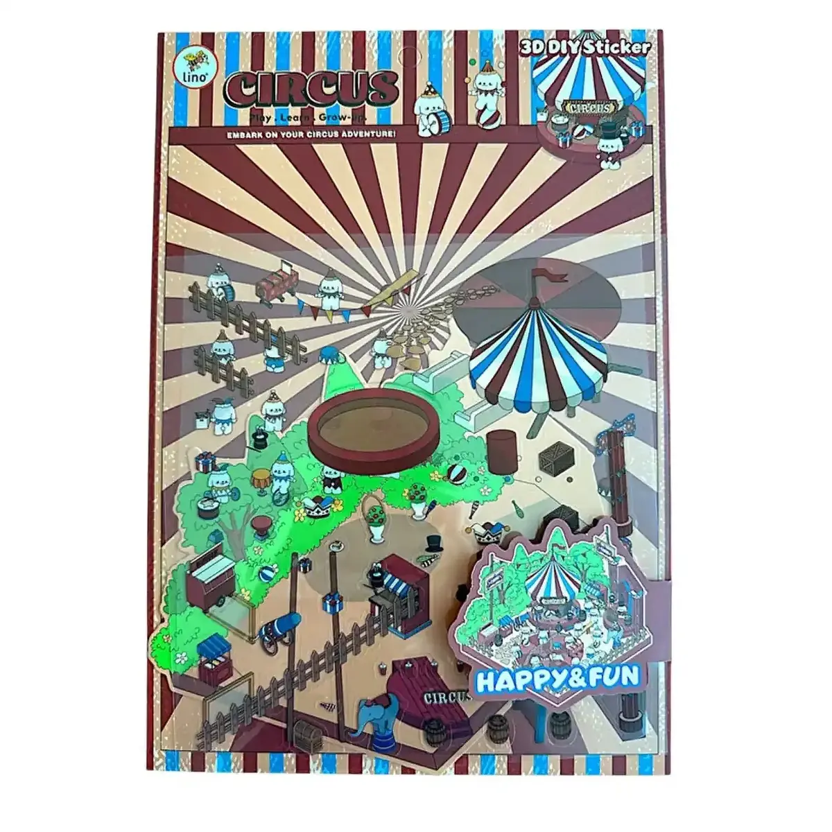 Lino 3D Sticker Set Cricus