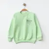 Bebolly Sweatshirt Smile Baskılı Fıstık Yeşili