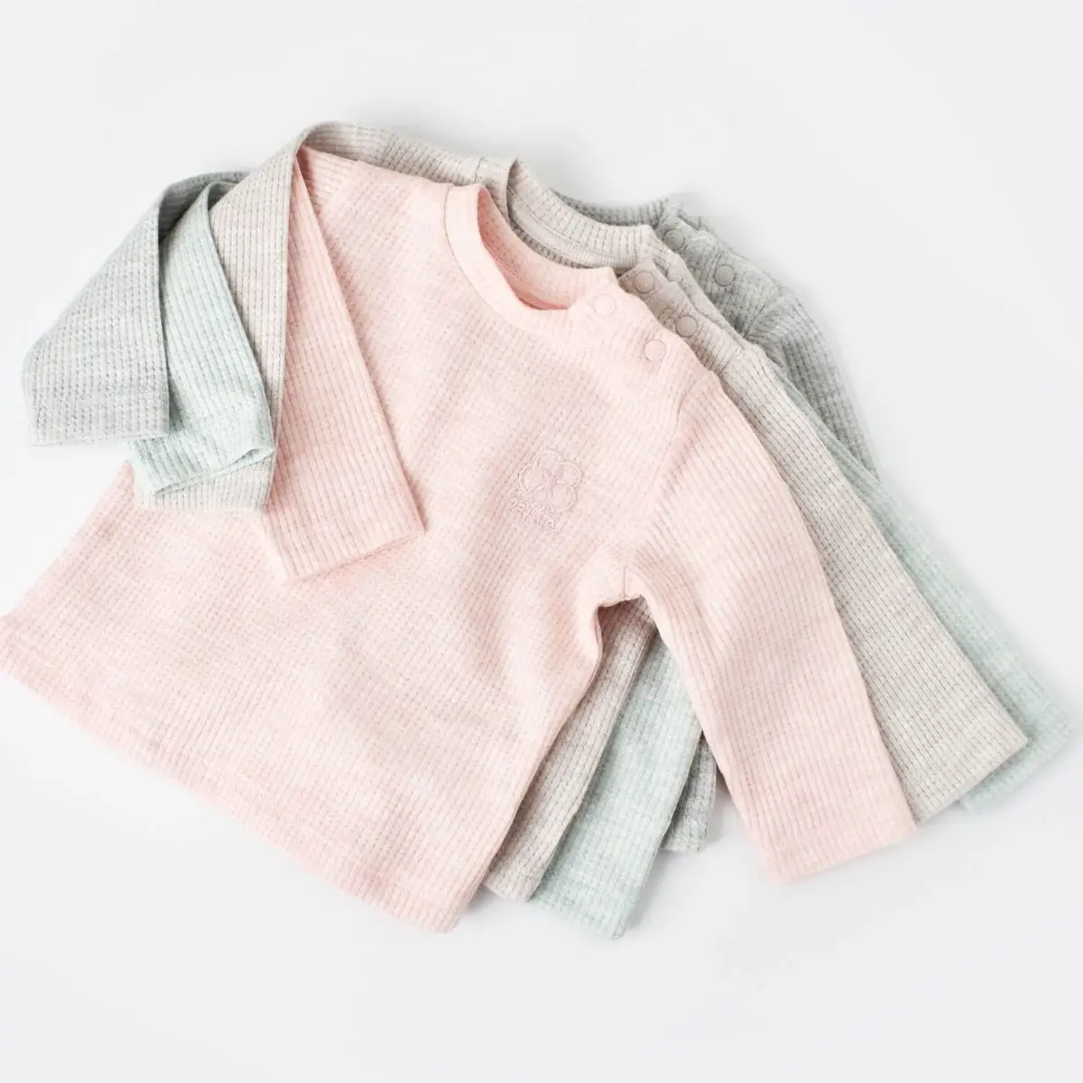 Bibaby Organik 2li Takım Nature In Waffle Pembe Melanj