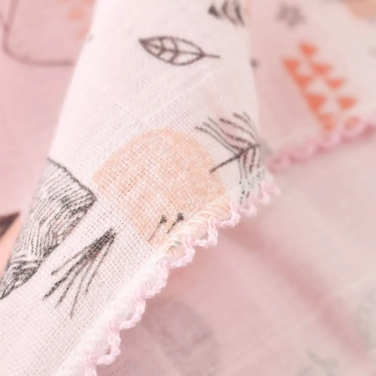 Bibaby Müslin Battaniye Mountain Pembe