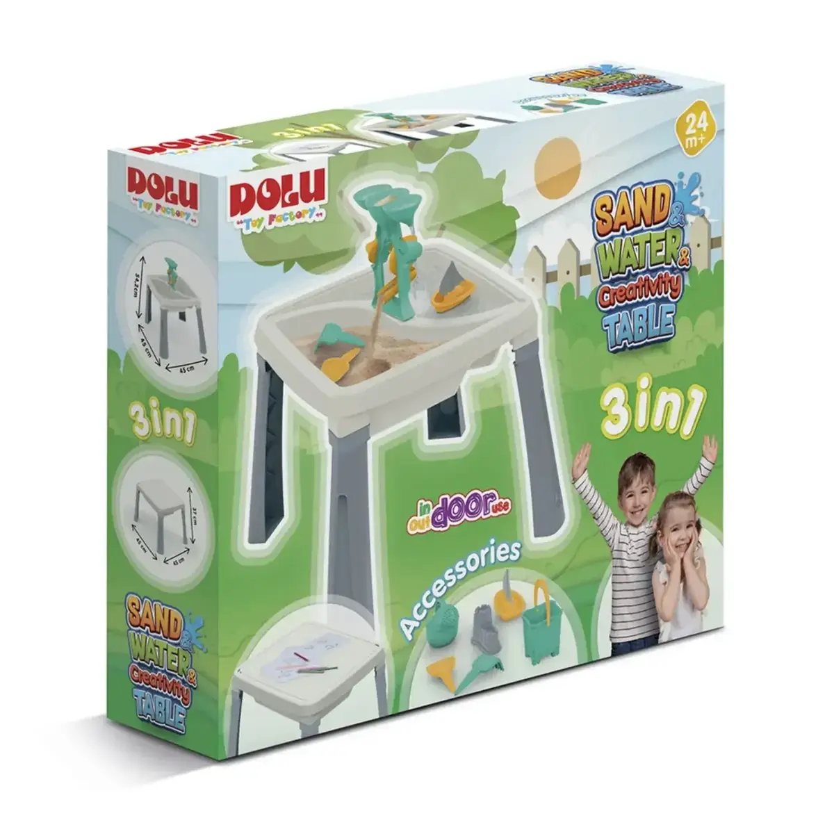 Dolu Su&Kum Yaratıcılık Masası Beyaz