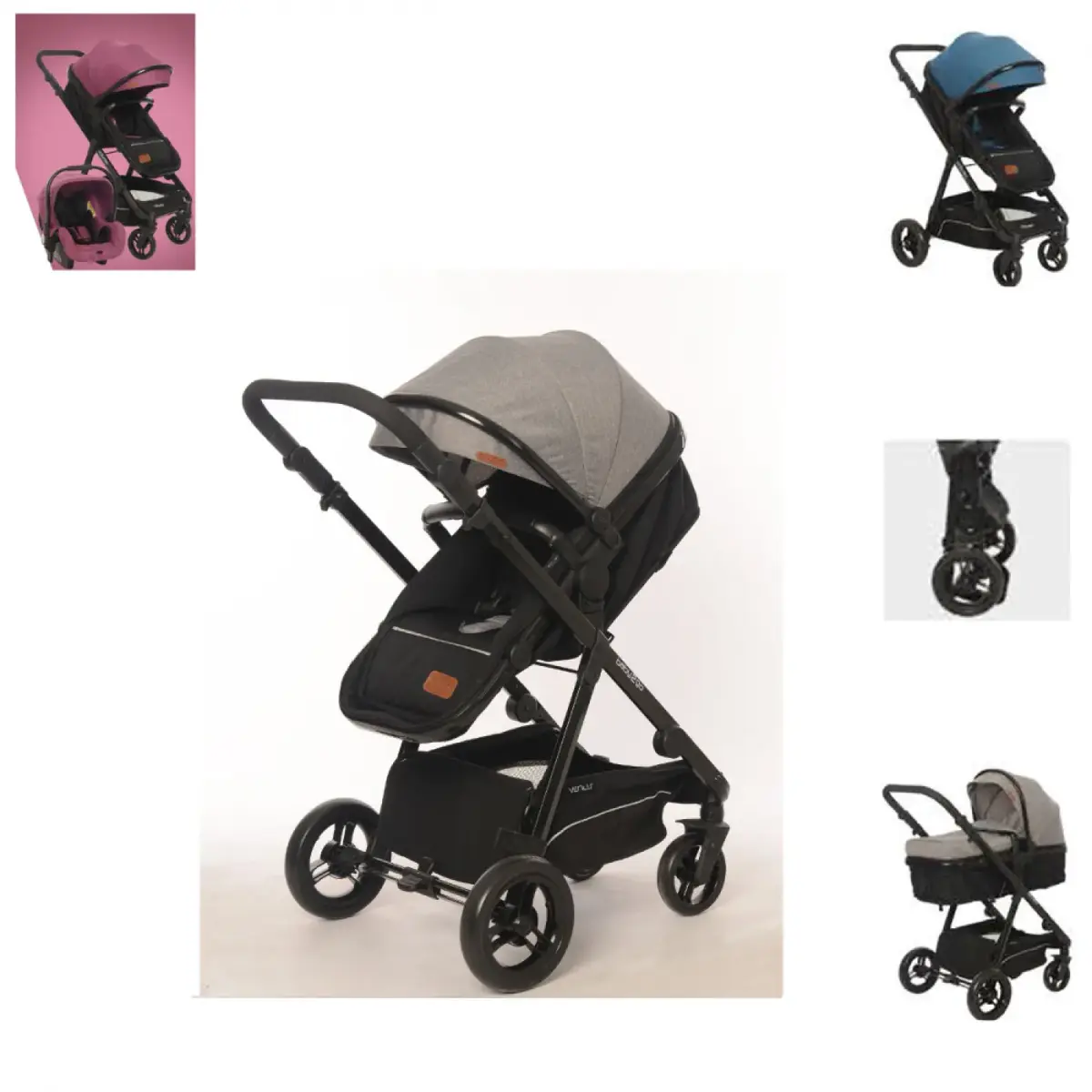Baby2go Venüs 2018 Travel Sistem Bebek Arabası Gri