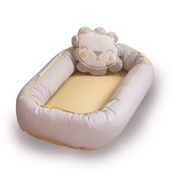 Bibaby Anne & Baba Yanı Yatağı Baby Nest Lüx Lion Sarı